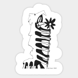 The Curious Character Sticker